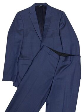 JOS A BANK Wool Business Suit Blue Blazer Dress Pants Formal Jacket Mens 39L